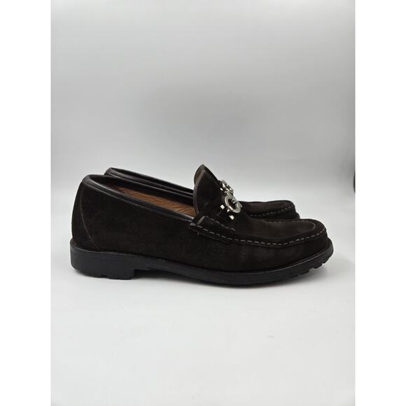 Vintage Men 5.5 Ferragamo Gancini Loafers Limited Edition Rare - Picture 4 of 14